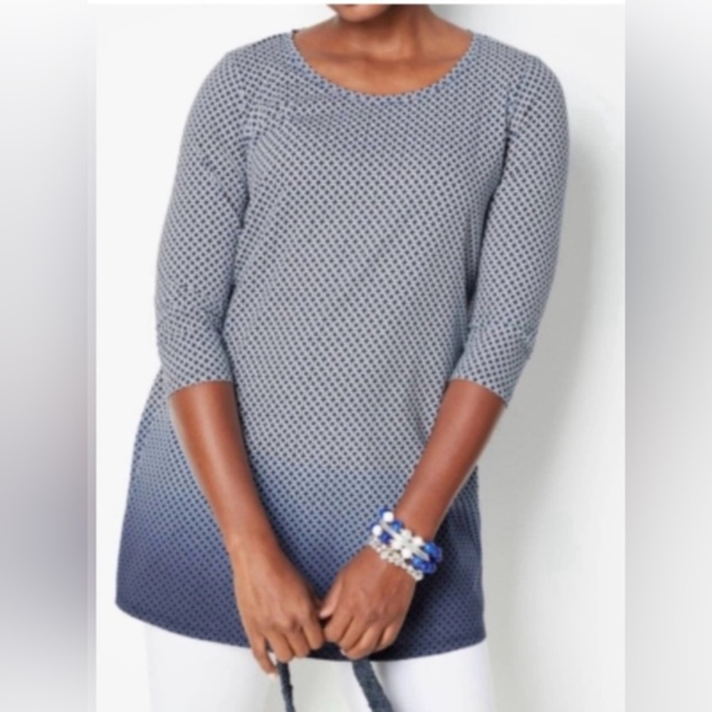 Pure Jill Ballet Sleeve Tunic, ombré